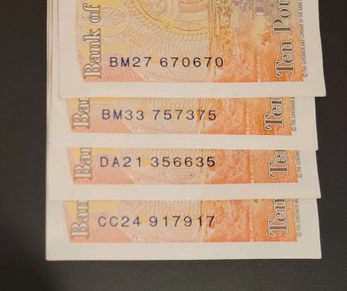 Polymer ten pound note - pound,