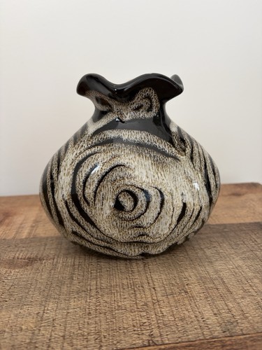 Vintage studio pottery spiral - vintage,