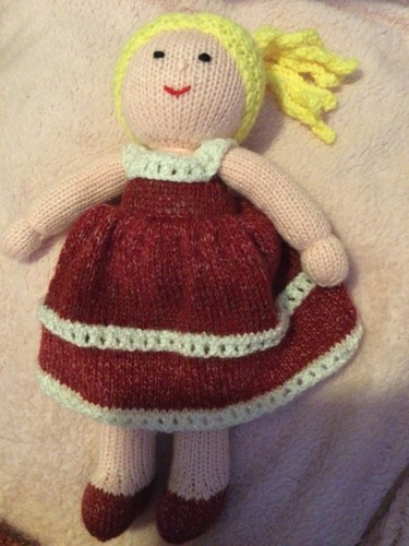 Hand knitted doll - hand, with