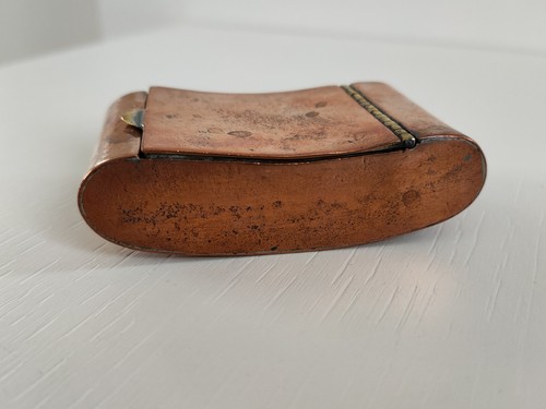 Antique copper curved snuff - antique,