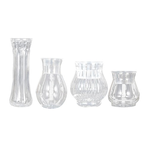 Clear flower vase - flower, table