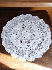 Vintage Large Round Crocheted