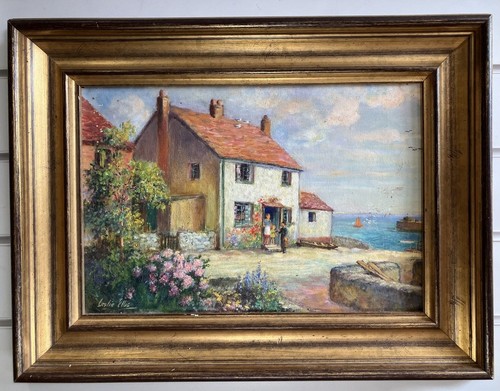 Antique oil painting - oil,