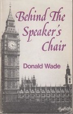 Behind the speaker chair - the, speaker's