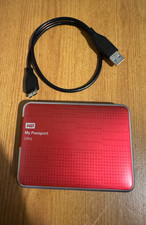 Western Digital My Passport Ultra USB 3.0 1TB External Hard Drive Red