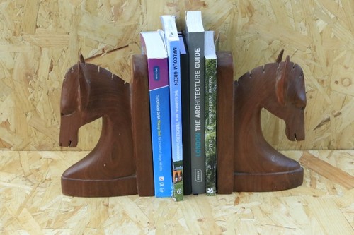 Horse book ends art deco - art,