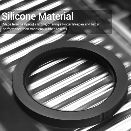 3pcs 58mm silicone - silicone, ring