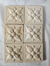 A GORGEOUS GROUP OF SIX 3 INCH OLD TILES