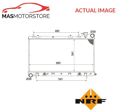 Engine cooling radiator nrf - engine,
