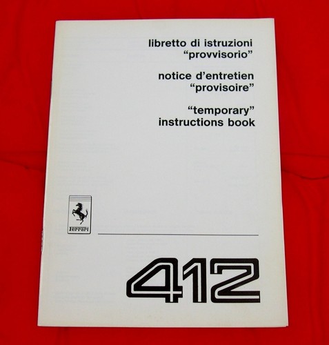 Ferrari 412 auto rare - 412,