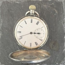 Antique silver half - antique, half-hunter
