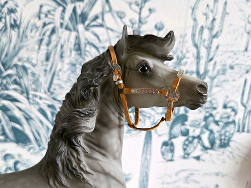 Breyer brown leather western - brown,