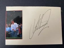LEE WESTWOOD - POPULAR BRITISH GOLFER - SIGNED ALBUM  PAGE