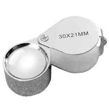 30X Jewellers Loupe Magnifier Jewellery Coin Loop Magnifying Glass Eye Pocket
