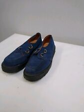 Dark Blue Suede Brothel Creepers Rock And roll Men Size 9.5