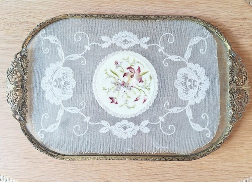 Vintage petit point lace and - vintage,