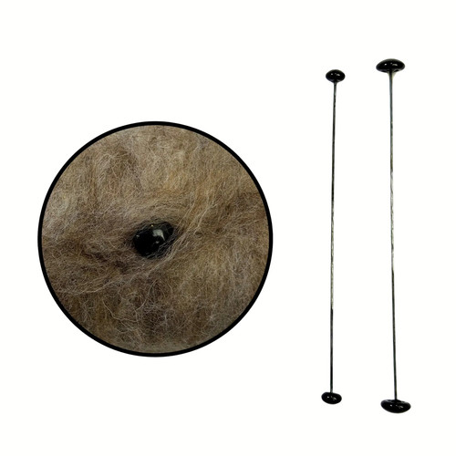 6mm needle felting - 6mm, brown