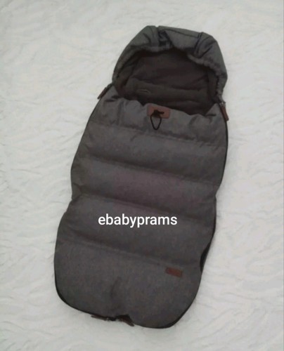 Silver cross wave footmuff - silver,