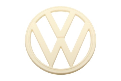 Volkswagen front badge cream - volkswagen,