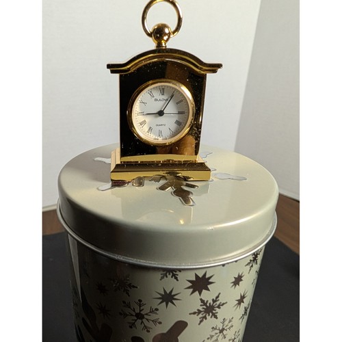 Vintage bulova mini - clock, 1988