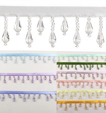 Ribbon Teardrop beaded