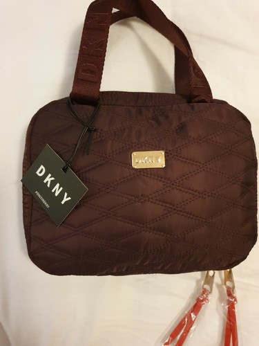 Dkny cosmetic bag burgundy - cosmetic,