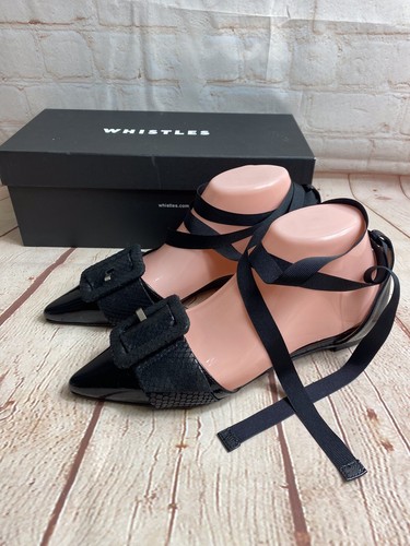 Whistles patent avalon black - patent,