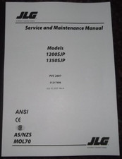 JLG 1200SJP 1350SJP TELESCOPIC BOOM MAN LIFT SERVICE & MAINTENANCE REPAIR MANUAL