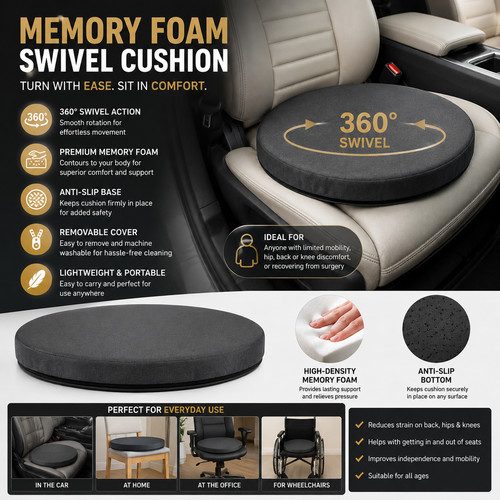 360 memory foam swivel - foam,