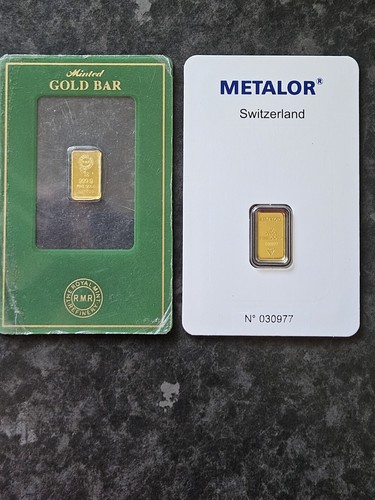 Gold bullion bars royal - 1g,