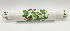 Vintage Portmeirion Regina Ind Stoke R23 Rolling Pin - Strawberry Pattern