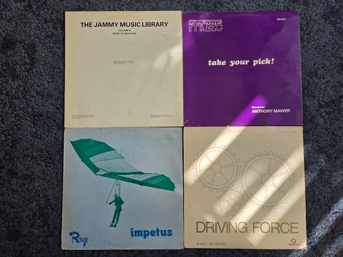 Library music lps - library,