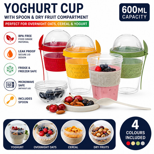 600ml yoghurt pot - to, go