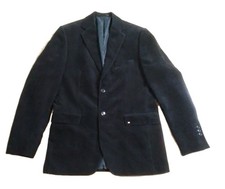 Mens - Corduroy Blazer/Jacket- Casual/Smart - Single Breasted - Black -  Sz L