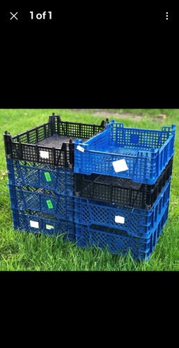 Stackable plastic tray - stackable, crate