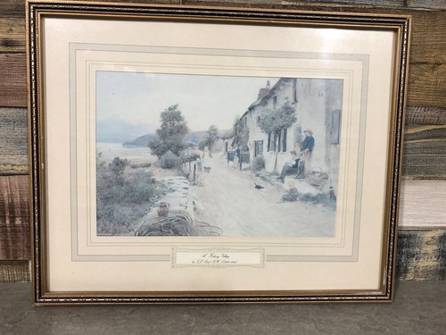 Vintage framed print - framed, thomas