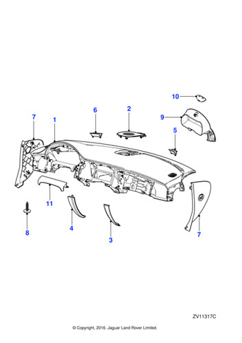 Jaguar moulding d 5 - moulding, 5.0