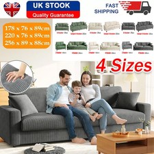 Modern 4 Seater Corduroy Sofa