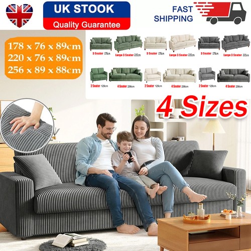 Modern seater corduroy sofa - corduroy,