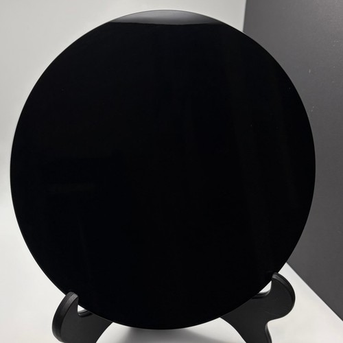 Black obsidian mirror with - black,
