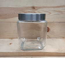 Square Glass Canister Jar