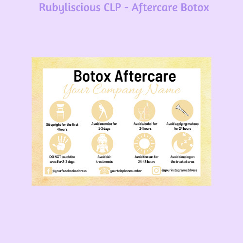 Personalised botox aftercare - personalised,