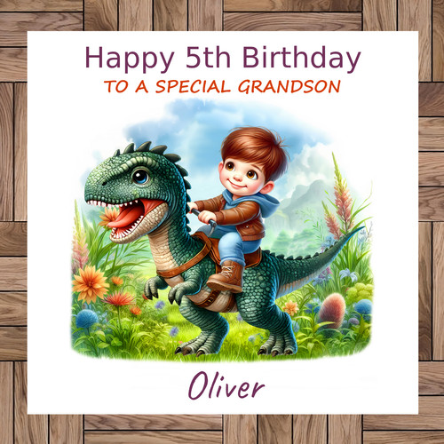 Personalised dinosaur birthday - dinosaur,