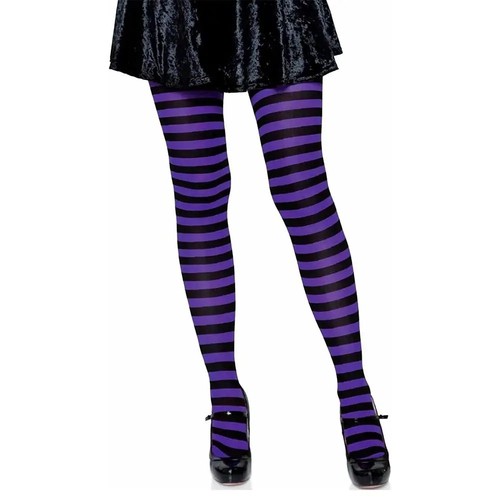 Ladies striped tights fancy - tights,