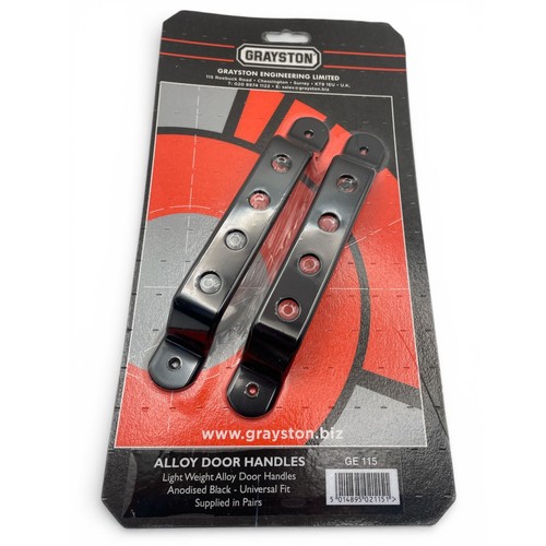 Alloy door handles black - grp, 4