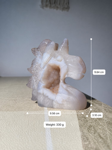 Druzy agatę unicorn - 3.87",