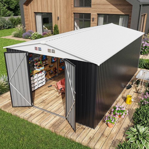 10x16ft outdoor metal storage - outdoor,