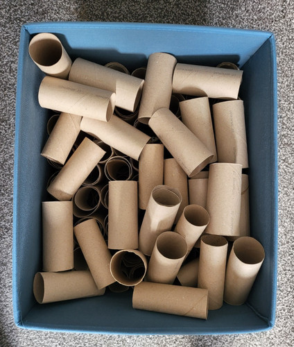 Empty toilet rolls - empty,