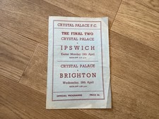Crystal Palace v Leyton Orient Division 3 South 17th April 1954.