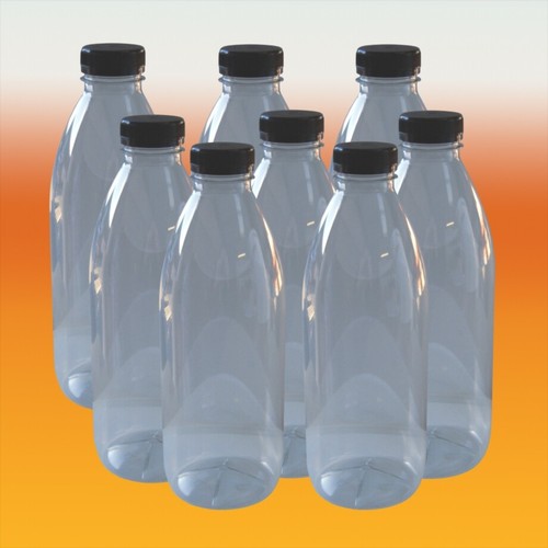 Clear plastic juice - p.e.t,